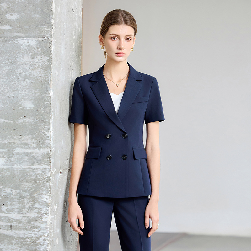 Women Formal Wear Shirt And Pant - Kadın Yazlık İnce Kısa Kollu Takım