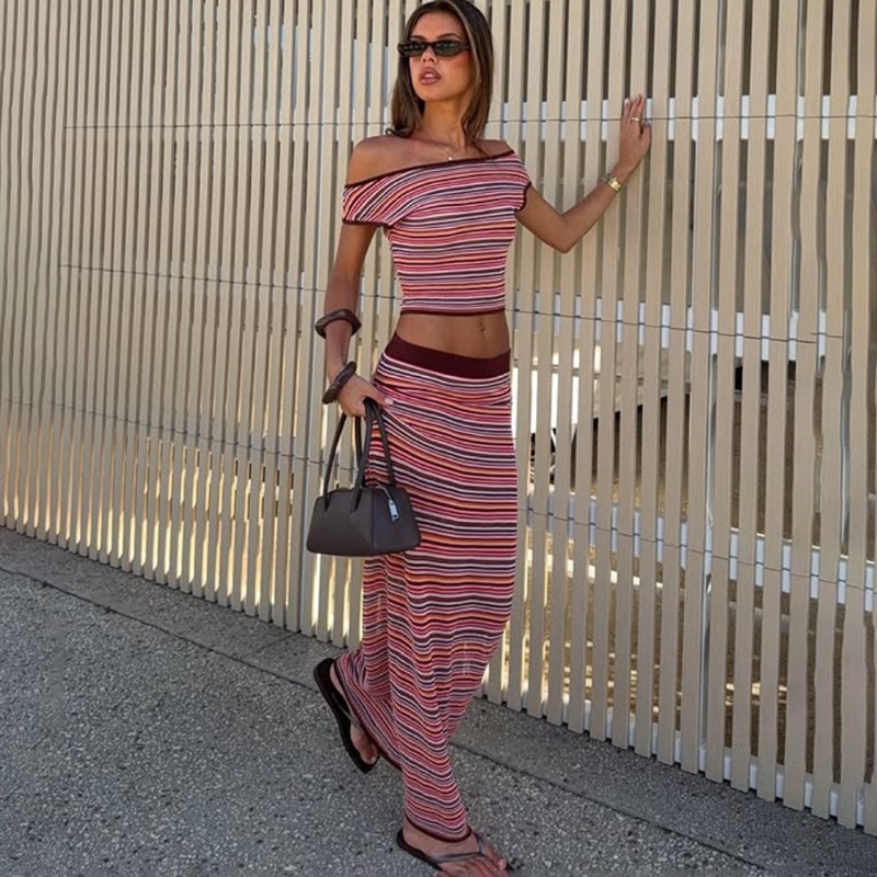 Women Formal Wear For Summer - Tuularose kadın Örgü Etek 2 parçalı