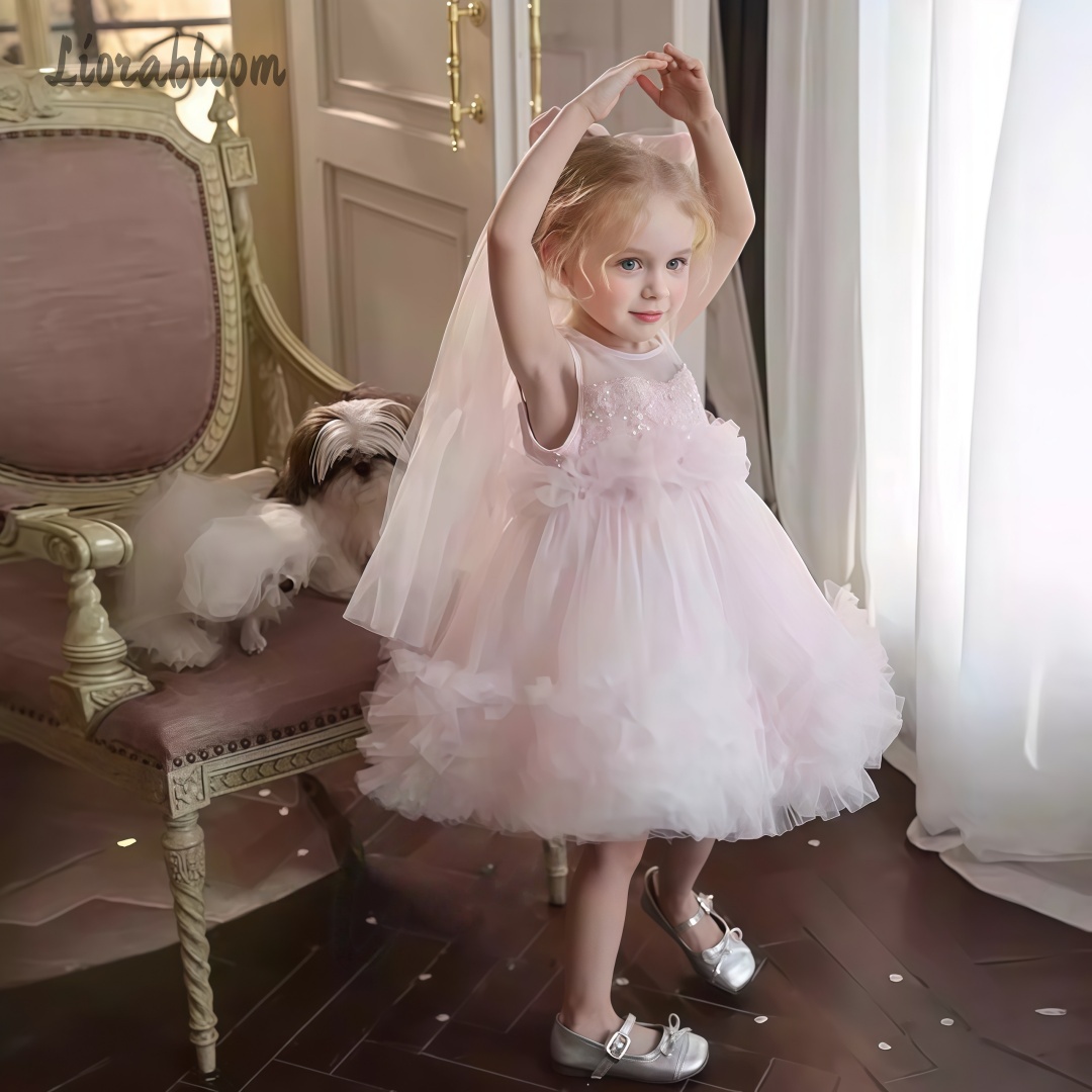 Women Formal Wear With Skirt - Kız Çocuk Tül Elbisesi Katmanlı Etek
