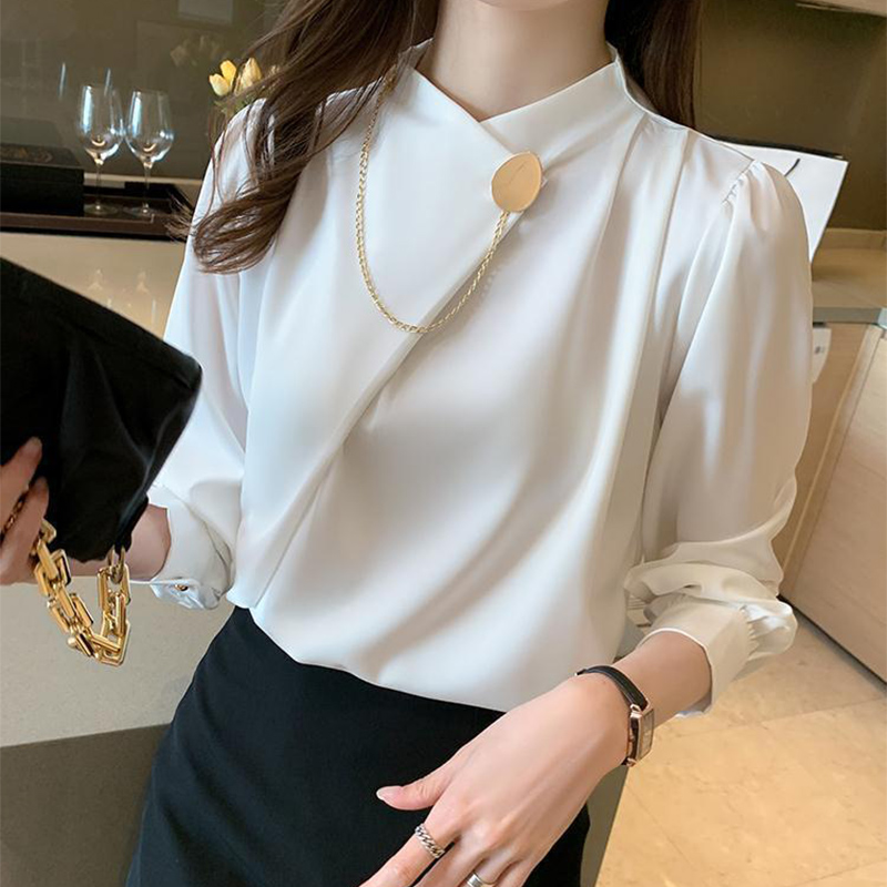 Women Formal Wear Winter - Düz Renk Zarif Uzun Kollu İş