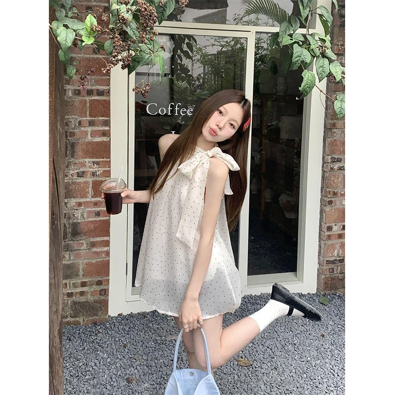 Women Formal Wear Tops - MEXZT tatlı nokta gömlek kadınlar zarif