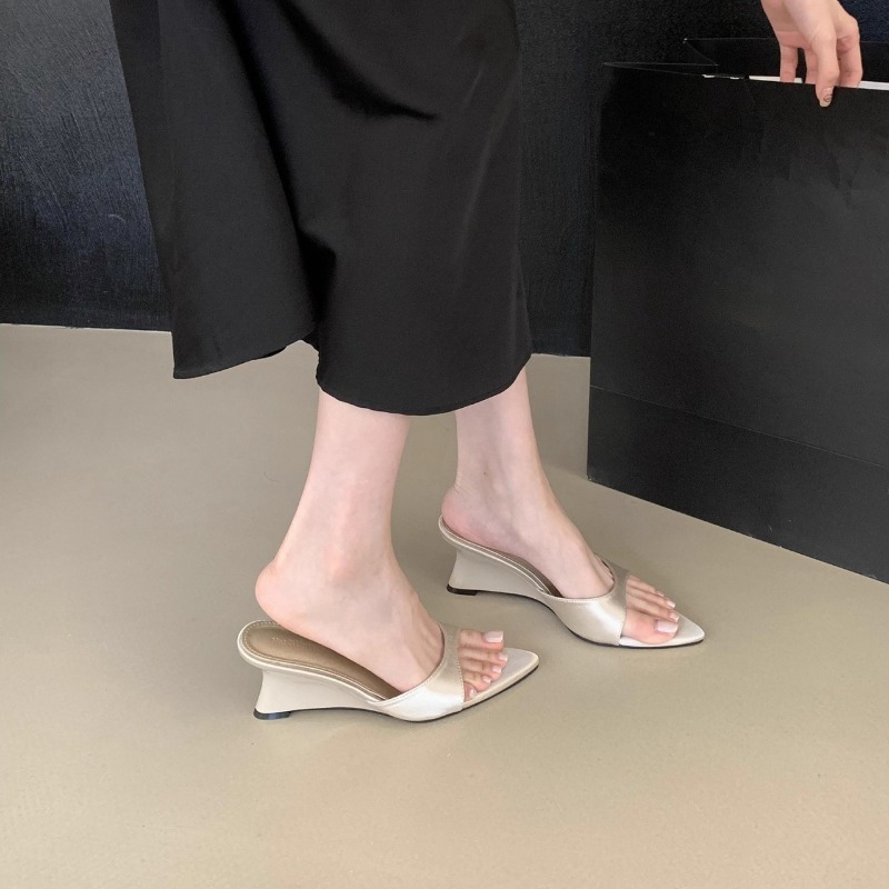 Women Formal Wear For Summer - Yeni Yaz Modası Dolgu Topuklu Parmak