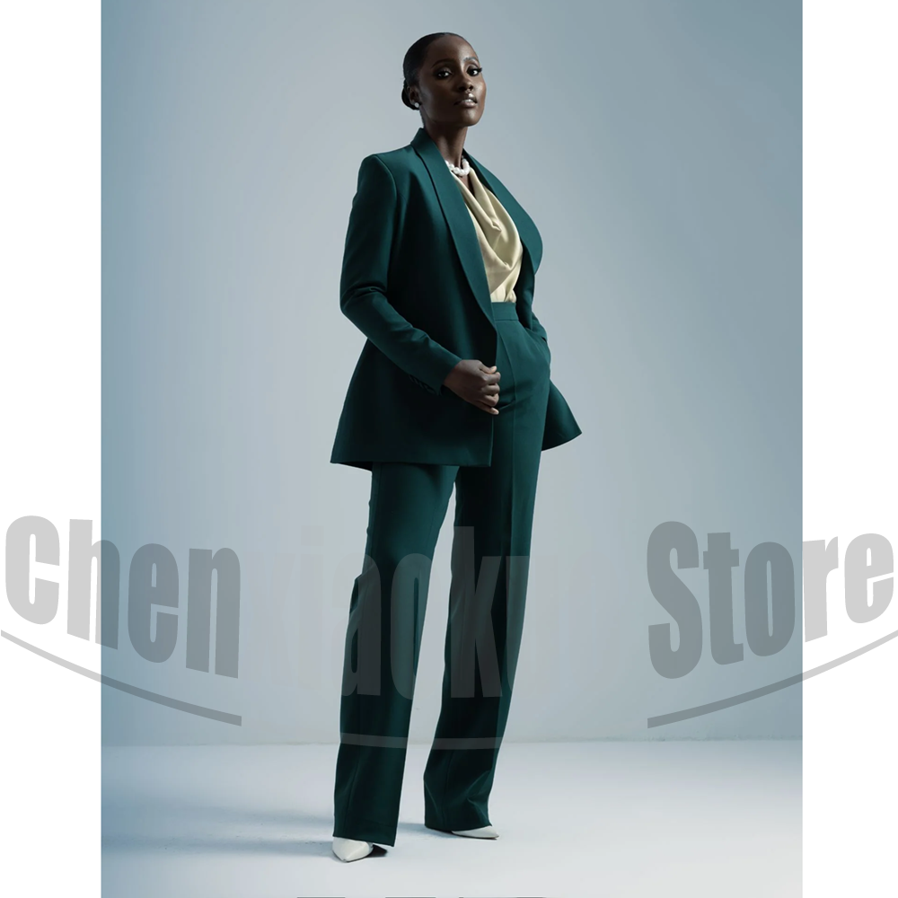 Women Formal Wear Shirt And Pant - Kadın Takım Elbise Kemerli Blazer ve