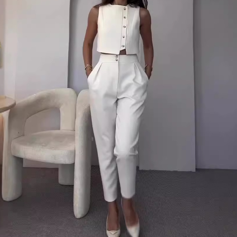 Women Formal Wear Tops - Yelek Üstleri Iki Parçalı Set Kadın