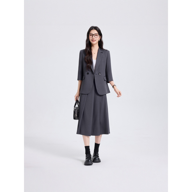 Women Formal Wear Shirt And Pant - Bahar ve Sonbahar İçin Lacivert Kadın