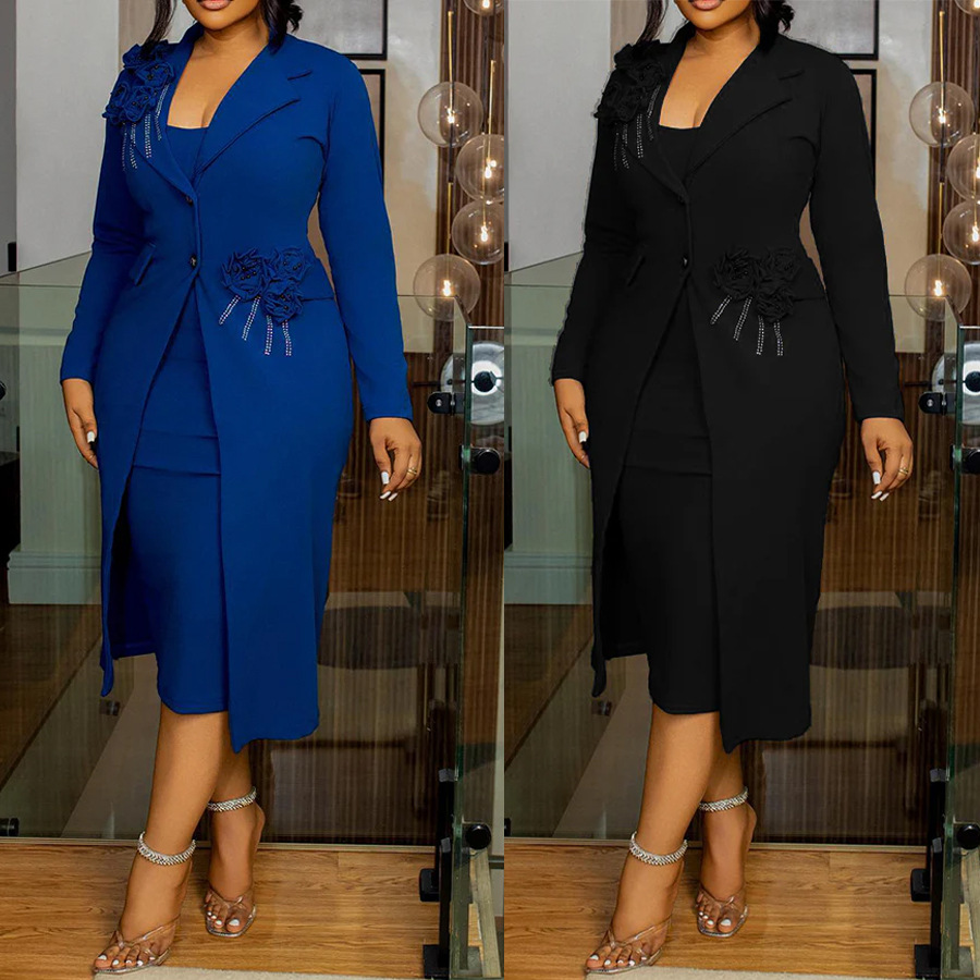 Women Formal Wear For Summer - Kadın Elbise Setleri İki Adet Set