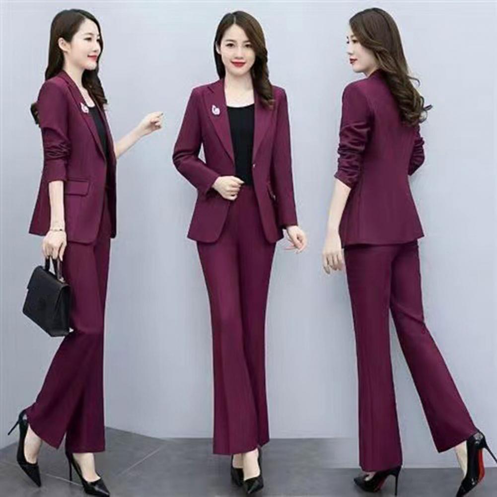Women'S Formal Wear With Pants - 2 Parça/Set Bayan Resmi Ceket Pantolon