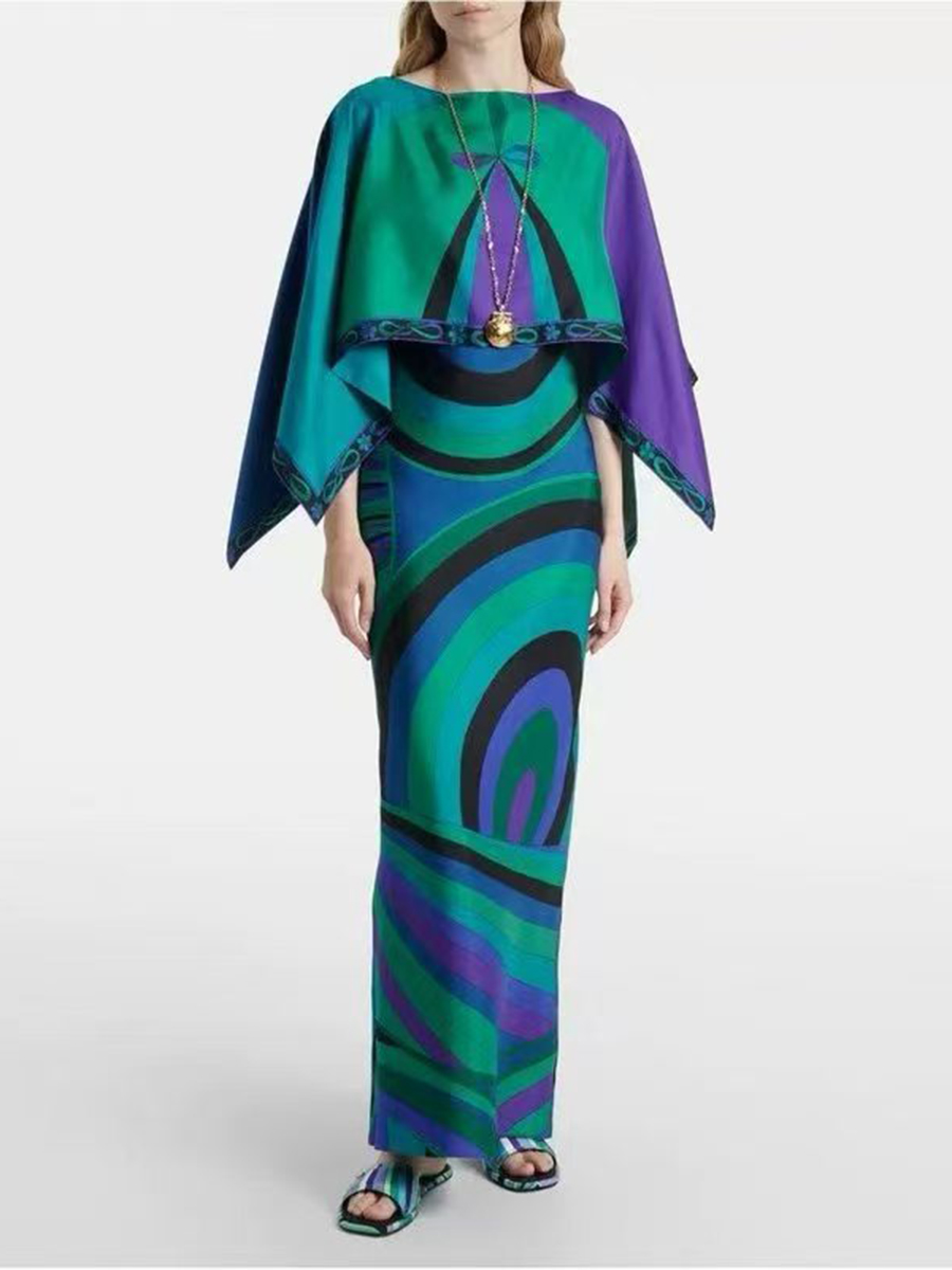 VGH Açık Mavi Soyut Baskılı İk - Women Formal Wear For Summer incelemesi ve fiyatı