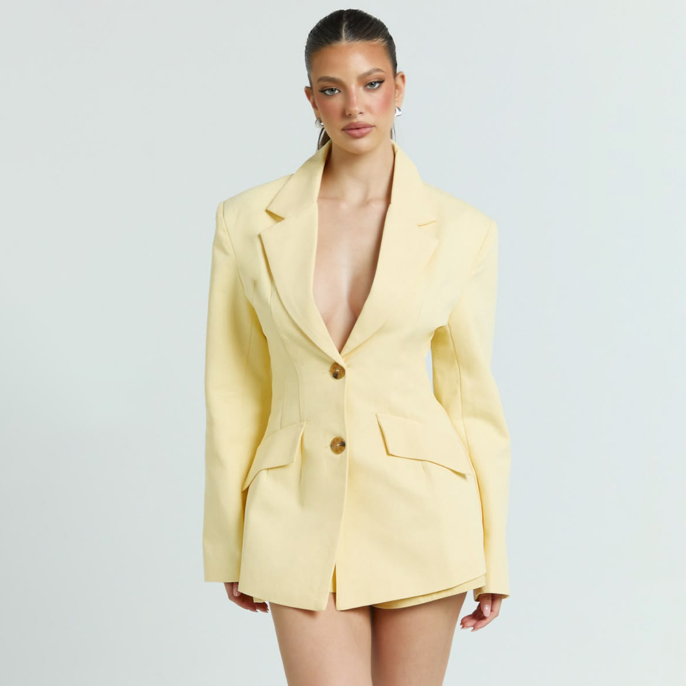 Açık Sarı Kadın 2Pic Takım Elb - Women Formal Wear Shirt And Pant incelemesi ve fiyatı