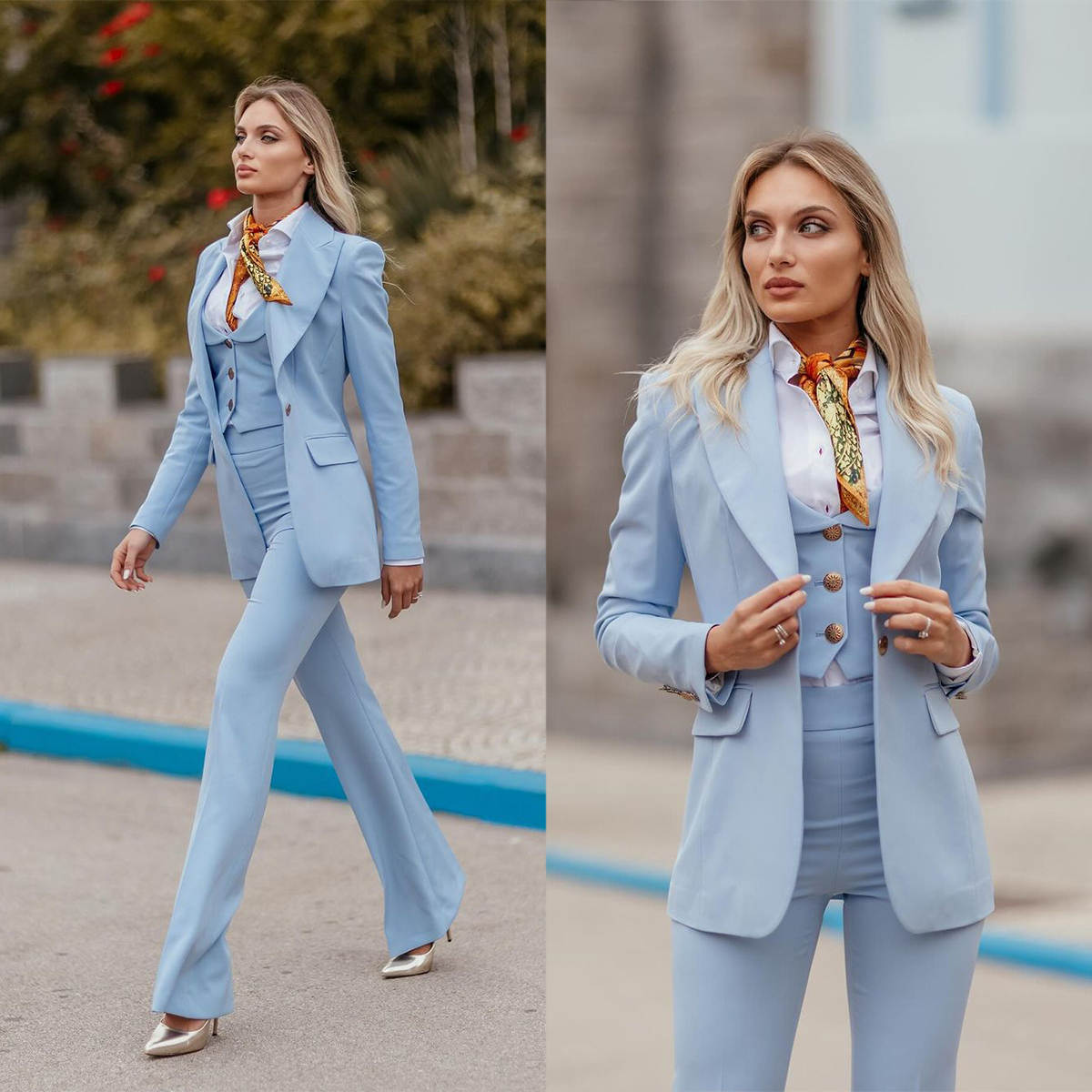 Kadın Resmi Takım Elbise Gök M - Women Formal Wear Tailor incelemesi ve fiyatı