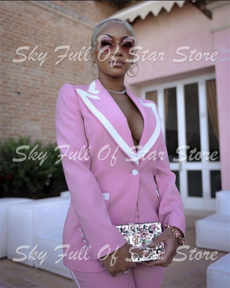 Zarif Pembe Beyaz Kontrast Biy - Women Formal Party Wear Dress incelemesi ve fiyatı