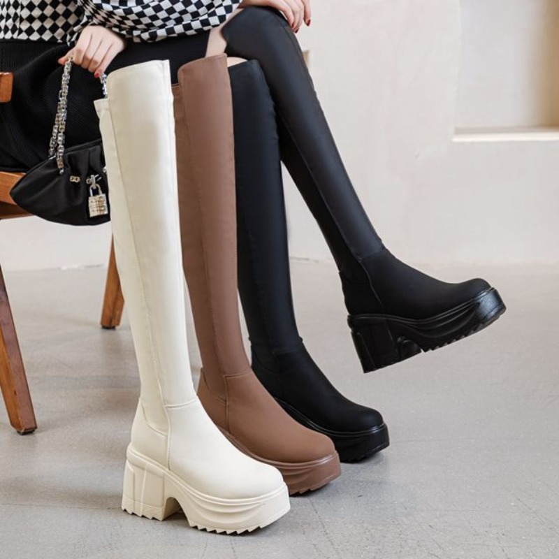 Kadın Diz Üstü Kalın Taban Gen - Women Formal Wear Heels incelemesi ve fiyatı