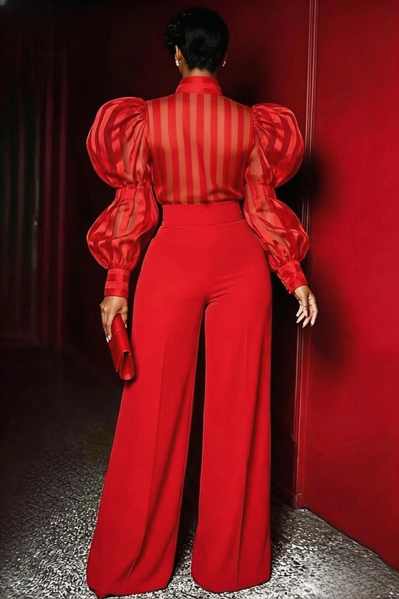 Büyük Beden Ön Dikişli Geniş P - Women'S Formal Wear With Pants incelemesi ve fiyatı