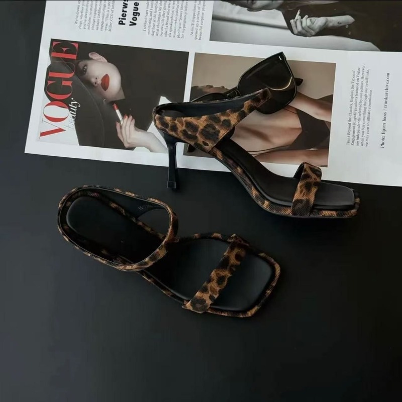 Yeni Yaz Stili Leopar Desenli  - Women Formal Wear Heels incelemesi ve fiyatı