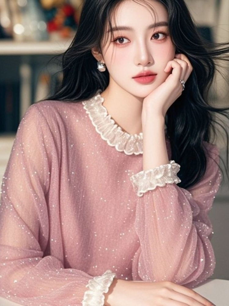 Fransız Tatlı Bluzlar Fırfırlı - Women Formal Wear Tops incelemesi ve fiyatı