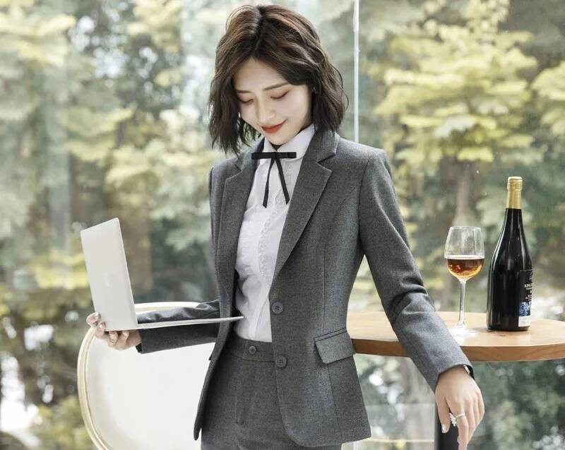 Yeni Gri Resmi Blazerler ve Ce - Women Formal Wear Winter incelemesi ve fiyatı