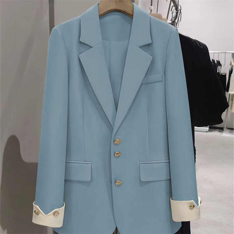 Moda Bayanlar Blazer Renk Bloğ - Women Formal Wear Winter incelemesi ve fiyatı