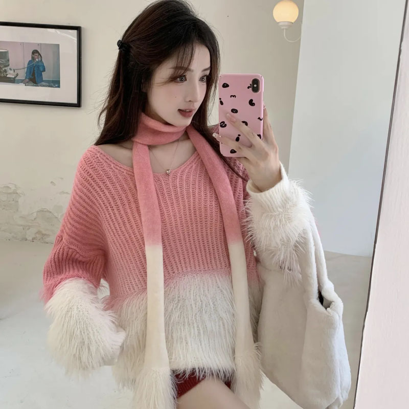Kadın Degrade V Yaka Kazak Viz - Women Formal Wear Winter incelemesi ve fiyatı