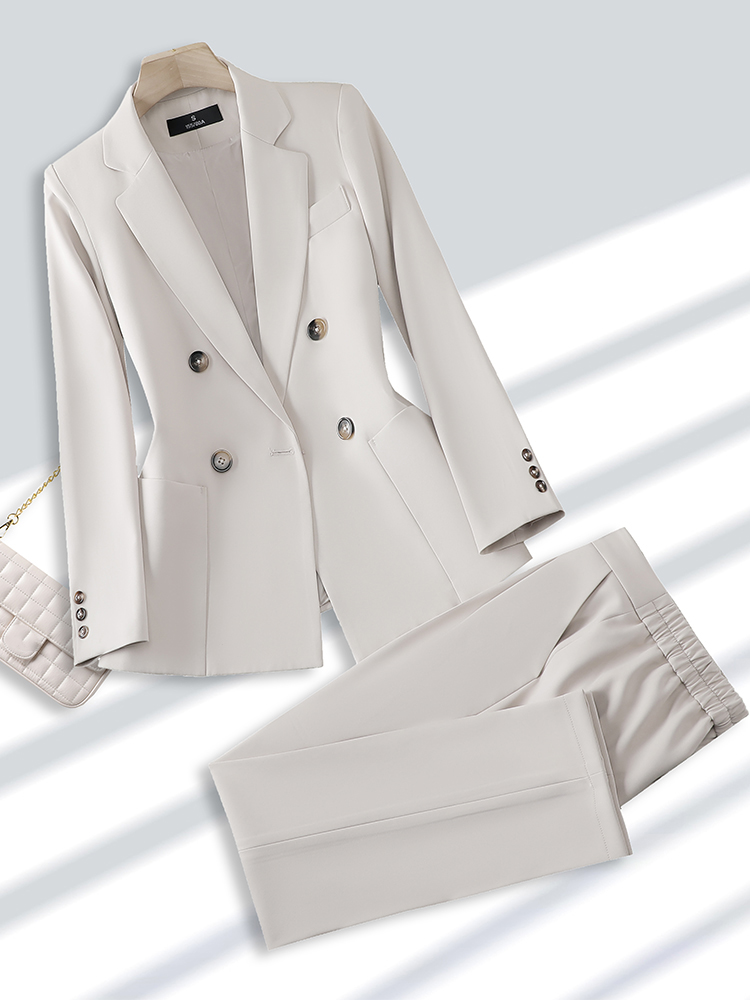Moda bayanlar takım elbise res - Women Formal Wear With Black Blazer incelemesi ve fiyatı