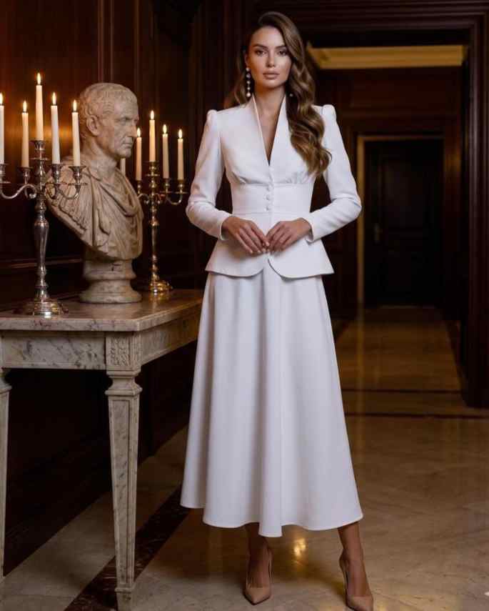 Şık İki Parçalı Kadın Takım El - Women Formal Wear With Skirt incelemesi ve fiyatı