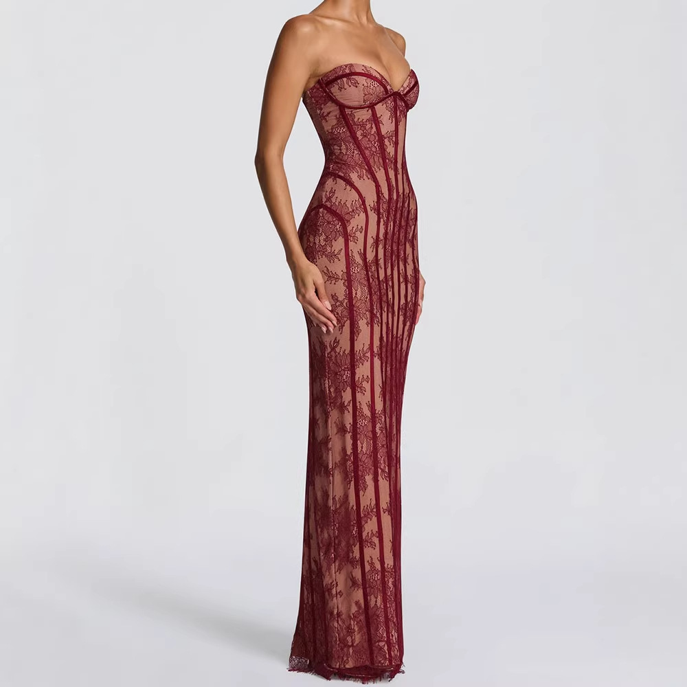 Kadınlar için Straplez Dar Kes - Women Formal Party Wear Dress incelemesi ve fiyatı