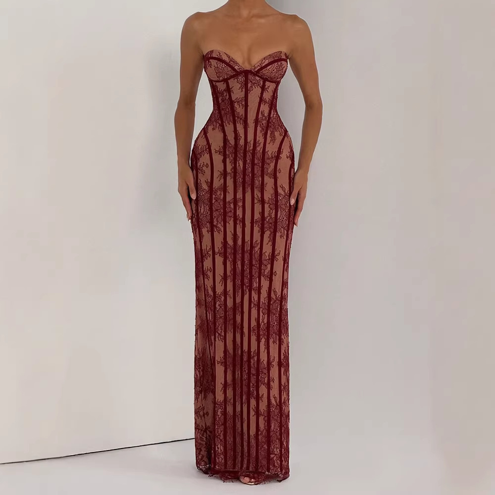 Kadınlar için Straplez Dar Kes - Women Formal Party Wear Dress incelemesi ve fiyatı